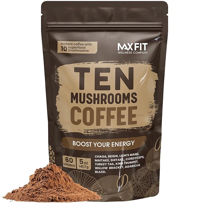Mushroom Mojo Organic Coffee – 60 Servings Focus & Gut Support