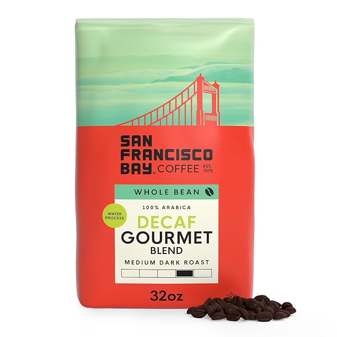 San Francisco Bay Decaf Gourmet Whole Bean Coffee – 2lb